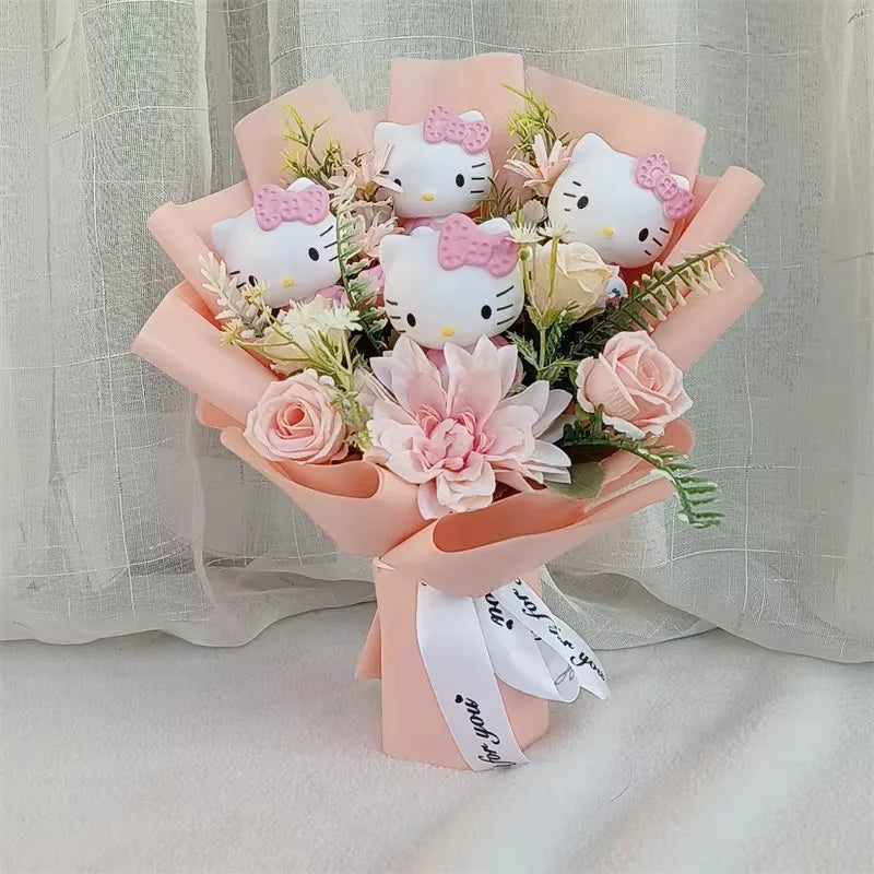 🎀Colección Kitty Bloom Rebel ✨12 Ramos mágicos🌺
