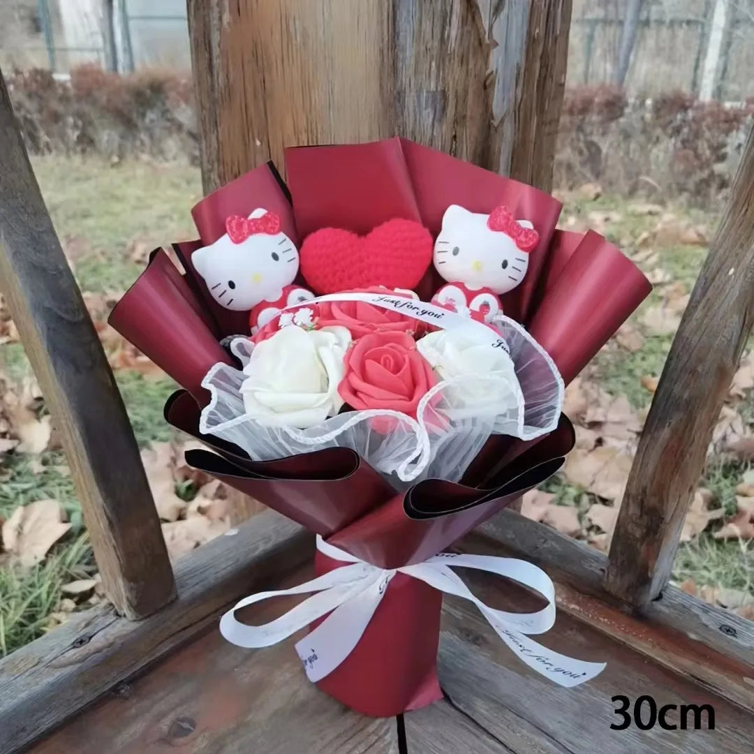 🎀Colección Kitty Bloom Rebel ✨12 Ramos mágicos🌺