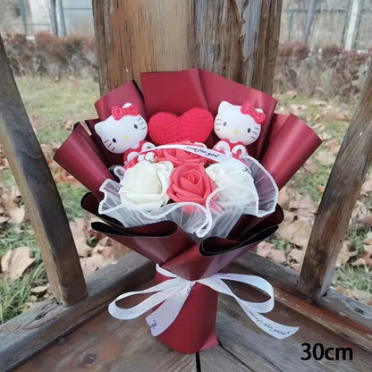 🎀Colección Kitty Bloom Rebel ✨12 Ramos mágicos🌺